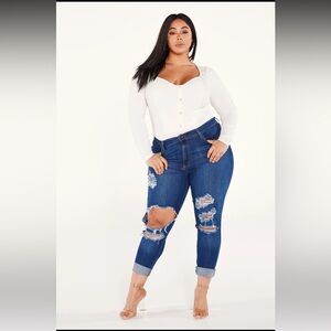 Fashion Nova Beach Bum Jeans